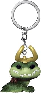 Funko Pop! Keychain: Marvel - Loki - Alligator Loki Novelty Keyring - Collectable Mini Figure - Stocking Filler - Gift Idea - Official Merchandise - TV Fans - Backpack Decor