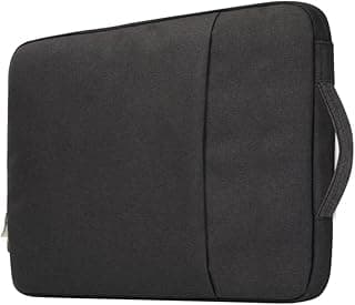 Laptop Sleeve Bag Compatible with Macbook Neo 13/13.6/14 inch MacBook Air Mac Pro M1 To M5 Surface Lenovo Dell HP Computer Bag Accessories Polyester Case with Pocket,13/14 inch Black (BLACK)