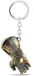 The Avengers Infinity War Thanos' Infinity Gauntlet 3D Metal Key Chain Iron Man Fist Glove Key Link