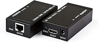 موسع HDMI عبر كابل CAT-5e/6 RJ45 حتى 60 متر، دقة 1080P (مرسل ومستقبل)