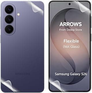 ARROWS Hydrogel Screen Protector for Samsung Galaxy S26, Full Coverage Front & Back, Ultra-Thin Flexible Film, Anti-Scratch Protection (Not Glass)