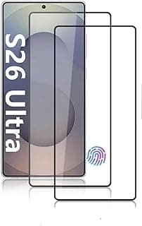 9H Tempered Glass Screen Protector for Samsung Galaxy S26 Ultra 5G, Shatterproof, Anti-Scratch, Fingerprint Unlock, Bubble Free,