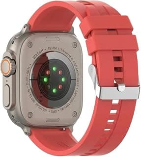 استيك رياضي متوافق مع ابل واتش 49mm (Ultra 3/2/1) 46mm 45mm 44mm 42mm نسائي ورجالي، سوار سيليكون ناعم بديل لساعة ابل Series 11/10/9/8/7/6/5/4/3/2/1/SE 3 2 1