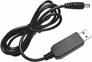 YINGJIAN USB Boost Cable 5V to 12V Power Adapter Convert Cable DC 5.5 * 2.1 Port Wide Compatibility