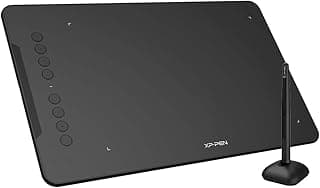 تابلت رسم رقمي XP-Pen Deco 01 V2 مقاس 10x6.25 بوصة مع قلم بدون بطارية و 8 مفاتيح اختصار (8192 مستوى ضغط)