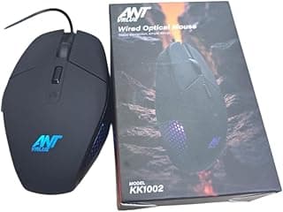 KK1002 Wired Gaming Mouse The mouse has a distinctive suede texture.