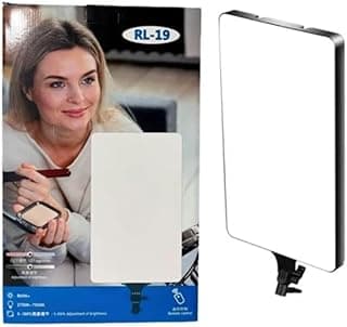 حلقة اضاءة RL-19 اضاءة LED ثنائية الالوان، مع جهاز تحكم عن بعد، بدون حامل، مصابيح ستوديو لليوتيوب، لفنان المكياج المتدفق، وسائل التواصل الاجتماعي تيك توك