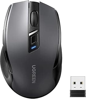 UGREEN MU006 Wireless Bluetooth Mouse – 4000 DPI Adjustable, 6 Buttons, Ergonomic Design, 18-Month Battery Life, Silent Click, Multi-Device Compatible