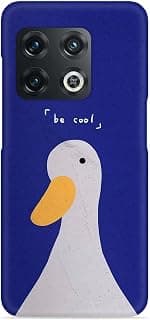 جراب موبايل سيليكون مطبع عليه عبارة "Be Cool Duck" متوافق مع موبايل ون بلس 10 شبكة الجيل الخامس 5G