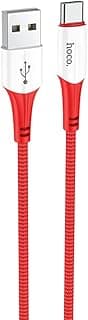 Hoco X70 - Ferry Charging And Data Transmittion Cable (3A - 1M), USB-A To Type-C Plug Compatible With Samsung Huawei Xiaomi Oppo - Red