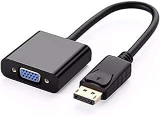 DisplayPort to VGA Adapter Male to Female 1080P, Compatible with PC, Desktop, Laptop, PC, Monitor, Projector, HDTV