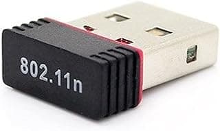 محول صغير USB لاسلكي لشبكة واي فاي وبطاقة لشبكة محلية لاسلكية 802.11n
