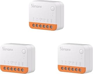 مفتاح ذكي واي فاي 10A 2400W، تحكم عن بعد، متوافق مع Alexa/Google Home، عدد 3 قطع MINIR4