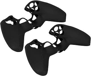 Pomya PS5 Controller Grips Case, Non-Slip Thick Silicone Protective Case, Ergonomic Handle Cover, Soft/Sweatproof/Dustproof, Joystick Protector(Black)