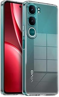 جراب متوافق مع Vivo Y31 5G Y21D غطاء خلفي من سيليكون TPU ناعم وشفاف