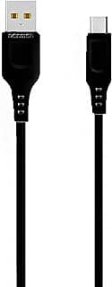 كابل شحن سريع ونقل بيانات Micro USB موديل D01V للأندرويد (أسود، 1 متر)