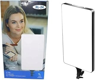 RL-24 Bi-Color LED Ring Light with Remote, No Stand, Studio Lights for YouTube, Streaming Makeup Artist, Social Media TIK Tok