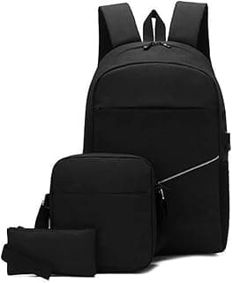 Energy Case Laptop Bag Three Piece School Backpack College Bookbag Shoulder Travel Bags for Girls and Women with a way out USB Bags for boys and men size Large Capacity