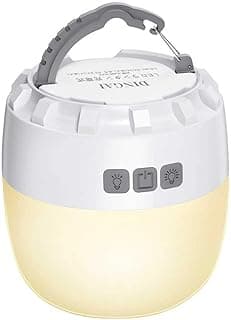LED Camping Lantern Rechargeable, 8000mAh Camping Light, Portable Light with 4 Light Modes, Stepless Dimming, Built-in Magnet, IPX5 Waterproof, Tent Light for Camping, Hiking, Power Outage, Emergency