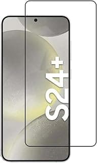 اسكرينة حماية لهاتف سامسونج Galaxy S24 Plus، زجاج مقسى بغراء كامل، صلابة 9H، مضادة للبصمات، حواف منحنية، مقاومة للخدش