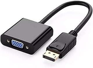 محول DisplayPort إلى VGA يدعم دقة 1080P - أسود