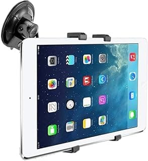 Car Tablet Holder with 360° Adjustable Bracket, Strong Windshield Mount for 8"-12" Tablets - KaberMisr 2020