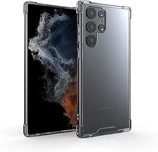 جراب King Armor شفاف متوافق مع سامسونج Galaxy S22 Ultra، غطاء حماية فائق بـ 4 زوايا مضادة للانفجار
