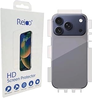 Reioo Back Screen Protector Nano Gelatin 9H by Hardness Compatible With iPhone 17 pro (matte)