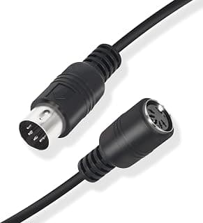 DIN 5-pin male/female short cable