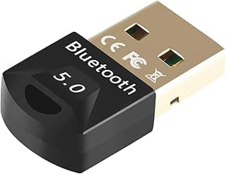 محول بلوتوث 5.0 من Hakdsy، منفذ USB، يدعم ويندوز، مستقبل بلوتوث للكمبيوتر واللابتوب والماوس والكيبورد والسماعات