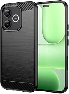 TPU Carbon Fiber Anti-fingerprint Antishock Case For Honor 600 Lite/Honor 600 Lite Cover (Black)