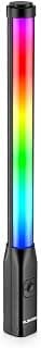 عصا اضاءة LED RGB بقدرة 7 وات، بطارية 2000mAh، وقت تشغيل يصل لـ 60 دقيقة، تدعم نطاق ألوان 2700K-6500K، مثالية للتصوير، موديل VL-06 Pro