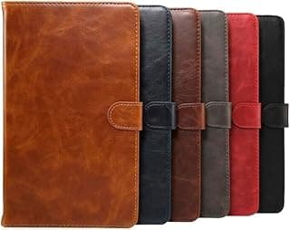 ANKHGIFTSHOP Leather Folio Smart Cover Flip Full Protection For Ipads Matepads Tablets Tab SAMSUNG A7 T505 (BROWN)