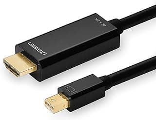 كابل شاشة ميني ذكر الى HDMI بطول 1.5 متر - اسود، 4K