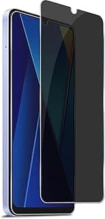 اسكرينة حماية زجاجية للخصوصية لهاتف شاومي Redmi 13C / Poco C65 - أسود
