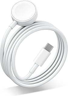 Fast Charging USB C Watch Charger Cord Compatible for Apple Watch, Magnetic Watch Charging Cable Compatible for Watch Series 9/8/7/Ultra/Ultra2/SE2/6/5/4/3/2/1/SE1, Type C Cord, 4.9ft