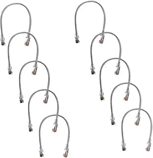 10Pcs OHM Cat6.0 Patch cord 0.25m Length gray