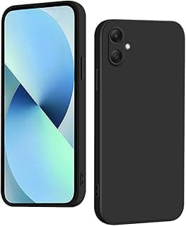 جراب سيليكون لهاتف سامسونج Galaxy A07 4G - تصميم أنيق ونحيف، مقاوم للصدمات، غير قابل للانزلاق، حماية كاملة (أسود)