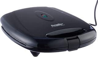 Waffle Maker, 1000 Watt, Silver - SF-6084