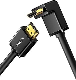 يوجرين كابل HDMI بزاوية قائمة 90 درجة بطول 2 متر - HD103 - اسود