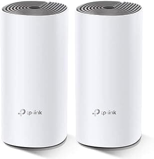 Deco E4 Whole Home Mesh Wi-Fi System, Seamless and Speedy (AC1200) for Large Home, Work with Amazon Echo/Alexa, Router and WiFi Booster Replacement, Parent Control, Pack of 2