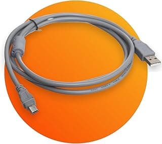 كابل شحن USB الى ميني بـ5 دبابيس لجهاز بلاي ستيشن 3 بطول 1.5 متر رمادي