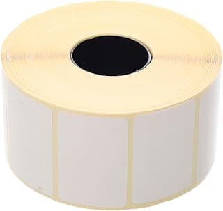 Thermal Barcode Roll Slim Printing Paper Size 3.8x2.5 High Quality Durable Label Roll for Clear Fast Printing Retail Shops Warehouses and Office Use White