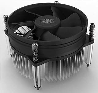 مبرد وحدة معالجة مركزية ماستر i50C لجهاز انتل بمقبس LGA1200/115X مع مشتت حرارة من الألومنيوم ومروحة منخفضة الضوضاء، (1)