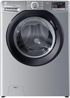 Washing Machine Front Loading Fully Automatic Capcity 7 Kg-1100 RPM -Steam Function -WIFI -KG Mode-3D Wash Cycle- Easy Iron-Rapid Wash-Italian Technology- Dark Silver H3WOS173DBR4-ELA