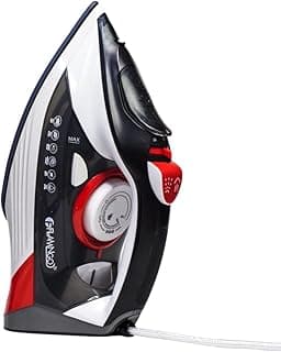 Flamingo Steam Iron, 2600 Watt, Ceramic Soleplate, Black