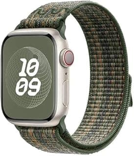 Nylon Sport Band Compatible with Apple Watch Series 10 46mm and Compatible with Ultra 2/1 49mm, Adjustable and Breathable Strap Compatible with Series 9/8/SE (45mm/44mm/42mm)