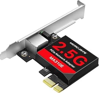MA310E Gigabit PCIe Network Adapter, 1x PCI Express, 1x RJ45 Port,2.5 Gbps, Full-Height Bracket/Low-Profile Bracket, Wake-on-LAN, Flow Control, Energy-Efficient Ethernet (EEE)