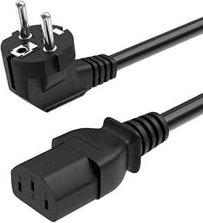 Power Cable Plug IEC C13 Power Supply Lead Cord 1.5m 5ft For Desktop PC Computer