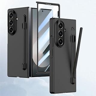 جراب حماية متوافق مع سامسونج Galaxy Z Fold 7 مع مكان للقلم، لمسة نهائية مطفية نحيفة، تصميم وصول كامل – أسود